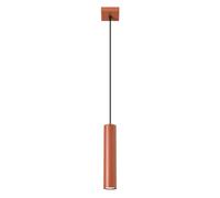 Suspension Acier Ocre Rouge GU10 1 Lagos