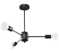 Sollux Lighting Lango plafonnier 3x60 W noir SL.1021