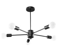 Sollux Lighting Lango plafonnier 5x60 W noir SL.1022