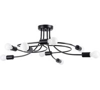 Suspension Acier Noir E27 8 Levar