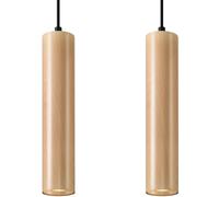 Sollux Lighting Lino lampe suspendue 2x40 W bois SL.0637