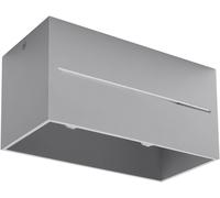 Plafonnier - SOLLUX - LOBO 2 - 2 Ampoules - Gris - Moderne Loft Design pour Chambre Salon Escalier Couloir