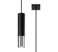 Sollux Lighting Loopez lampe suspendue 1x40 W noir-chrome SL.0940