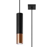 Sollux Lighting Loopez lampe suspendue 1x40 W noir-cuivre SL.0946