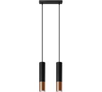 Sollux Lighting Loopez lampe suspendue 2x40 W noir-cuivre SL.0947