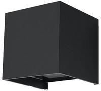 Applique LUCA noir LED IP54 1xLED 7W aluminium 10x10x10cm Sollux Lighting