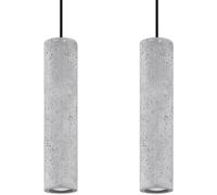 Sollux Lighting Luvo lampe suspendue 2x40 W noir-gris/cendre SL.0654