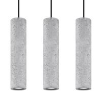 Suspension Béton Gris GU10 3 Luvo