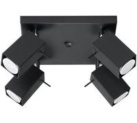 Sollux Lighting Merida plafonnier 4x40 W noir SL.0102