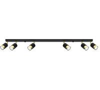 Sollux Lighting Nero plafonnier 6x40 W noir-doré SL.1073