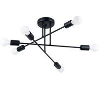 Sollux Lighting Norah plafonnier 6x15 W noir SL.1453