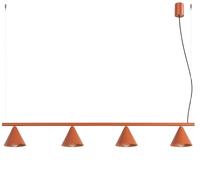 Sollux Lighting Nox lampe suspendue 4x10 W rouge SL.2556