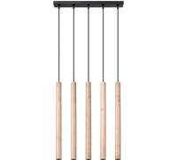 Sollux Lighting Pastelo lampe suspendue 5x8 W noir-bois SL.1269