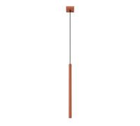 SOLLUX lighting PASTELO Lampe suspendue moderne - Luminaire polyvalent - G9, max 8W LED, ~230V, 50Hz, IP20 - Ampoule non incluse - 1x Source de lumière - 8x8x114cm, Ocre rouge