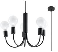 Sollux Lighting Piccolo lampe suspendue 5x60 W noir SL.0855