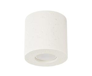 SOLLUX lighting Plafonnier - Lampe de Plafond - Spot de Plafond en Béton - 1 Abat-jour - Lampe LED Ampoule - Beige Orbis