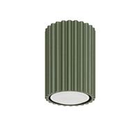 SOLLUX lighting Plafonnier LED - Spot de Plafond - en Aluminium - 1 Spot - 6,5 x 6,5 x 10 cm - Karbon Vert Olive