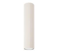 SOLLUX lighting Plafonnier LED - Spot de Plafond - en Aluminium - 1 Spot - 6,5 x 6,5 x 30 cm - Karbon Beige