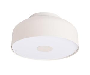 SOLLUX lighting Plafonnier spot acier PVC - 1 flamme - Ampoule LED - Beige Omiq