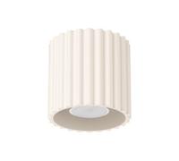 SOLLUX lighting Plafonnier - Spot de plafond en aluminium - 1 flamme - Ampoule LED - Beige Aura