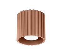 SOLLUX lighting Plafonnier - Spot de plafond en aluminium - 1 flamme - Ampoule LED - Mocha Aura