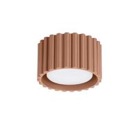 SOLLUX lighting Plafonnier - Spot de plafond en aluminium - 1 flamme - Ampoule LED - Mocha Aura