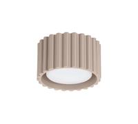 SOLLUX lighting Plafonnier - Spot de plafond en aluminium - 1 flamme - Ampoule LED - Taupe Aura