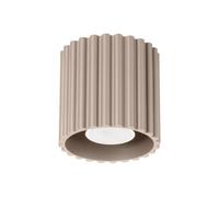 SOLLUX lighting Plafonnier - Spot de plafond en aluminium - 1 flamme - Ampoule LED - Taupe Aura