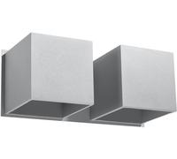 Sollux Lighting Quad 2 applique murale 2x40 W gris SL.0658