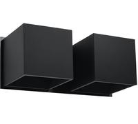 Sollux Lighting Quad 2 applique murale 2x40 W noir SL.0657