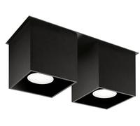 Sollux Lighting Quad 2 plafonnier 2x40 W noir SL.0063