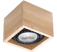 Sollux Lighting Quatro plafonnier 1x40 W bois SL.0915