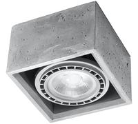 Sollux Lighting Quatro plafonnier 1x40 W gris SL.0883