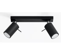 Sollux Lighting Ring plafonnier 2x40 W noir SL.0092