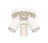 SOLLUX lighting RING Plafonnier moderne - Luminaire polyvalent - GU10, 10W LED, ~230V, 50Hz, IP20 - Ampoule non incluse - 3x Source de lumière - 19,5x19,5x18,5cm, Beige