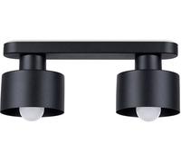 Sollux Lighting Savara plafonnier 2x60 W noir SL.1130