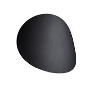 SOLLUX lighting Senses Applique Murale Décorative Ronde Design Moderne pour Salon Chambre Alimenté par Ampoules G9 Remplaçables 2 x 40 W en Acier Noir 29x25x8cm