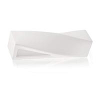 SOLLUX lighting Sigma Applique murale en céramique | Design Moderne Très Polyvalent | Ampoule E27 Remplaçable, 1 x 60 W | Blanc, 42 x 12 x 14 cm