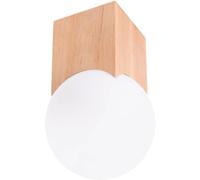 Sollux Lighting Solis plafonnier 1x8 W bois SL.1407