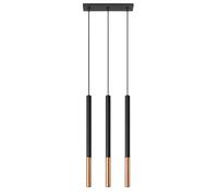 Suspension - MOZAICA - 3L - G9 - LED - Moderne Loft BOHO Noir/Cuivre