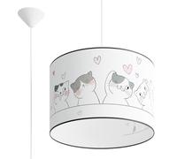 SOLLUX lighting - Suspension Luminaire CAT - Luminaire Décoratif - Lampe LED - Faible Consommation Énergétique - E27, 1x max 15W LED, ~230V, 50Hz, IP20 Multicolore - 40x40x95cm
