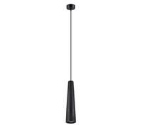 SOLLUX lighting - Suspension Luminaire Electra - Plafonnier - Suspension Élégante - Longue Durée de Vie - Design Attrayant - Matériau Béton - GU10, 1x max 10W LED, ~230V, 50Hz - Noir