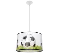 SOLLUX lighting - Suspension Luminaire PIŁKA - Luminaire Décoratif - Lampe LED - Faible Consommation Énergétique - E27, 1x max 15W LED, ~230V, 50Hz, IP20 - Blanc/Noir/Vert - 40x40x82cm
