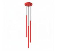 SOLLUX lighting Suspension PASTELLO 3P rouge
