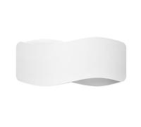 Applique rectangle en métal blanc 30 x 13 cm