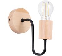 Sollux Lighting Timbo applique murale 1x15 W noir-bois SL.1668