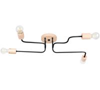 Sollux Lighting Timbo plafonnier 4x15 W noir-bois SL.1669