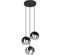 Sollux Lighting Tulos lampe suspendue 3x60 W noir SL.1088