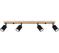 Sollux Lighting Verdo plafonnier 4x10 W noir-bois SL.1294