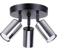 Sollux Lighting Winx plafonnier 3x10 W noir-chrome SL.1369